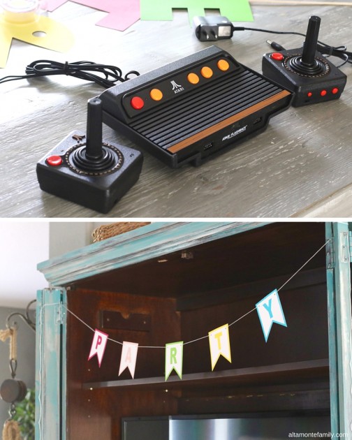 Retro Game Night Party & DIY 80's Arcade Photo Booth