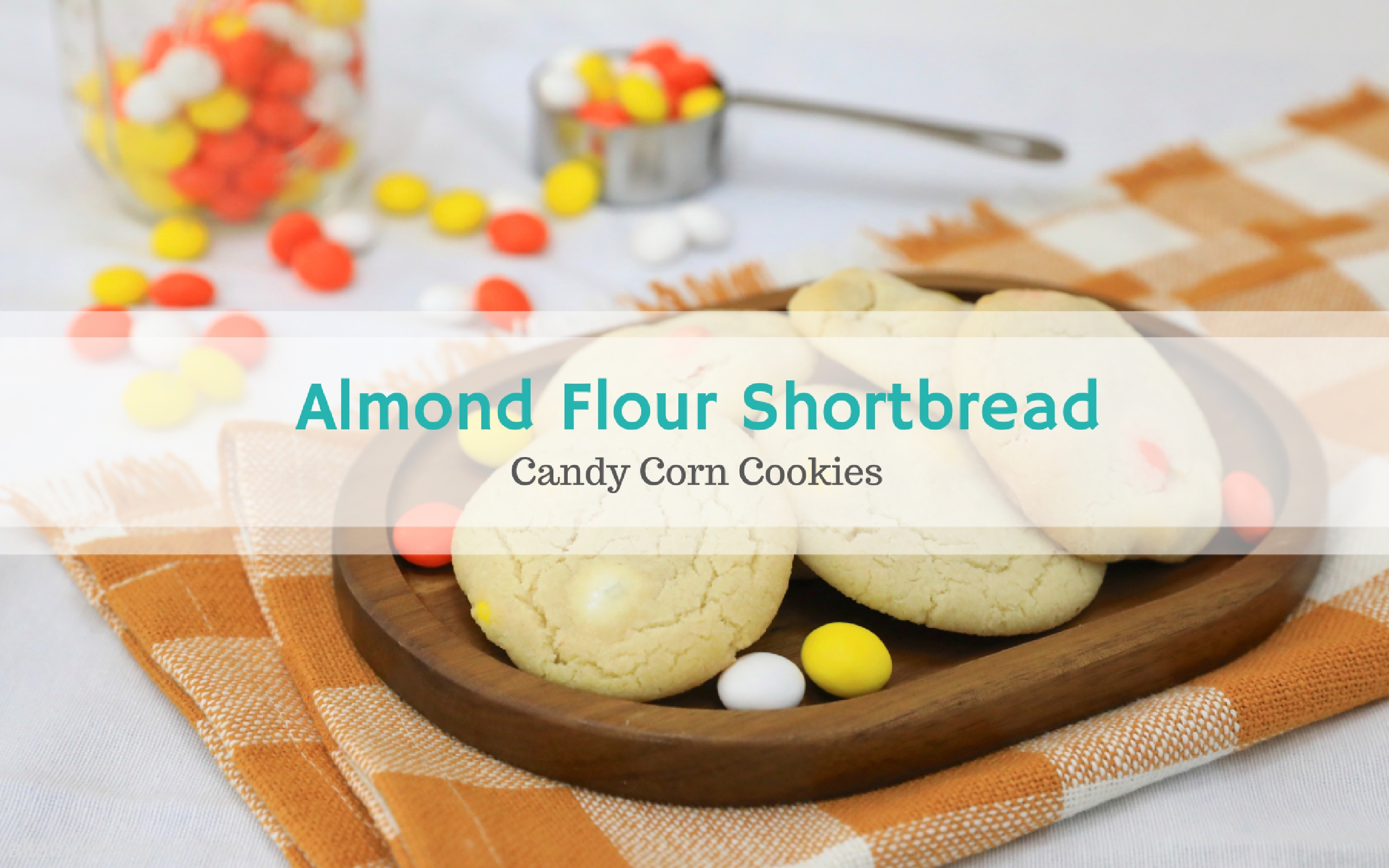 Almond Flour Shortbread Candy Corn Cookies {GlutenFree}