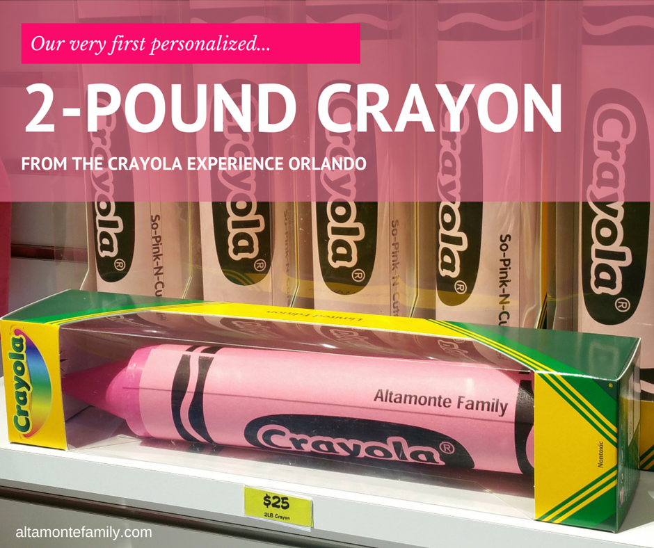 Crayola Experience Orlando Soft Opening 2 Pound Crayon