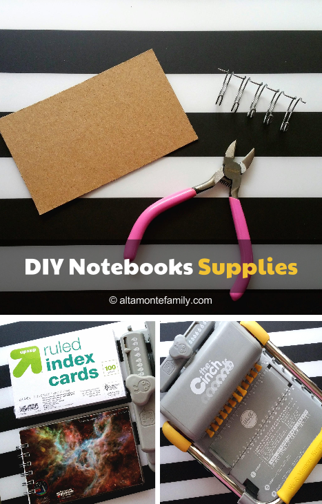 Tiny notebooks with the mini cinch 