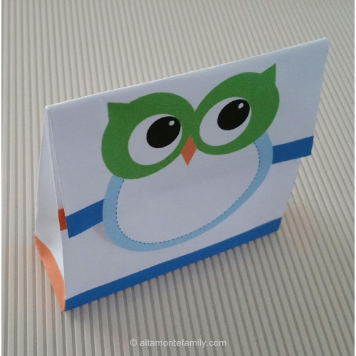 free printable owl treat bag tutorial