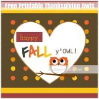 Free Printable Thanksgiving Owl Lunch Box Notes and Labels | Altamonte ...