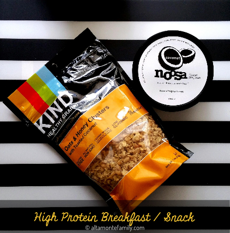 High Protein Breakfast Snack On The Go Noosa Coconut Yogurt Kind Healthy Grains Granola