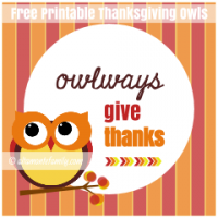 Free Printable Thanksgiving Owl Lunch Box Notes and Labels | Altamonte ...