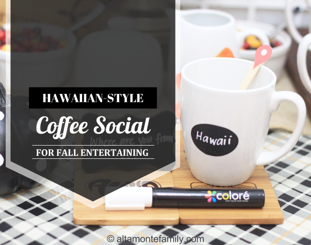 Hawaiian-Style Coffee Social - Fall Entertaining Ideas