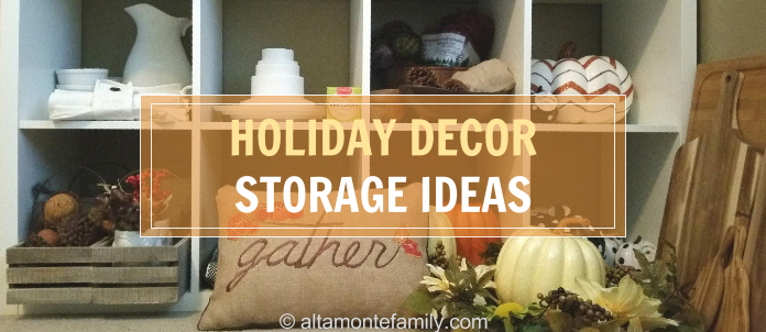Holiday Decor Storage Ideas - Fall Decorating