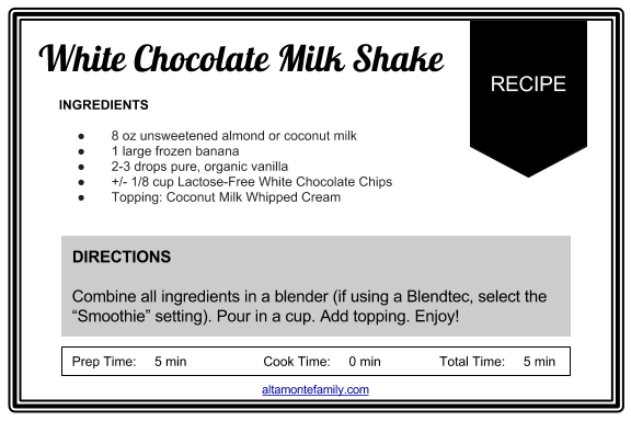 recipe card template for word 4x6