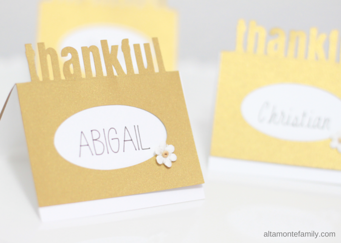 Cricut Explore Thanksgiving Pop-Up Place Card - Free Digital Cut File