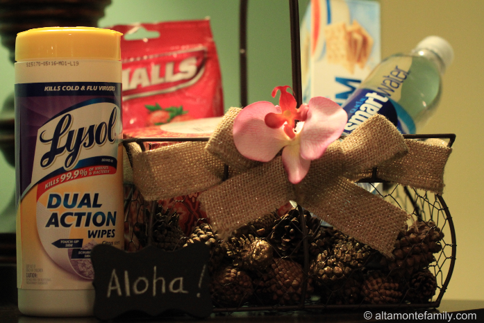 Be prepared for guests during the cold season with this beautiful Aloha Welcome Basket