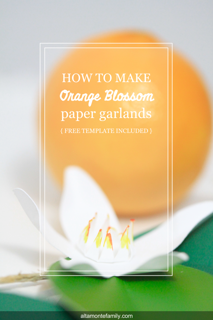 How To Make Orange Blossom Paper Garlands