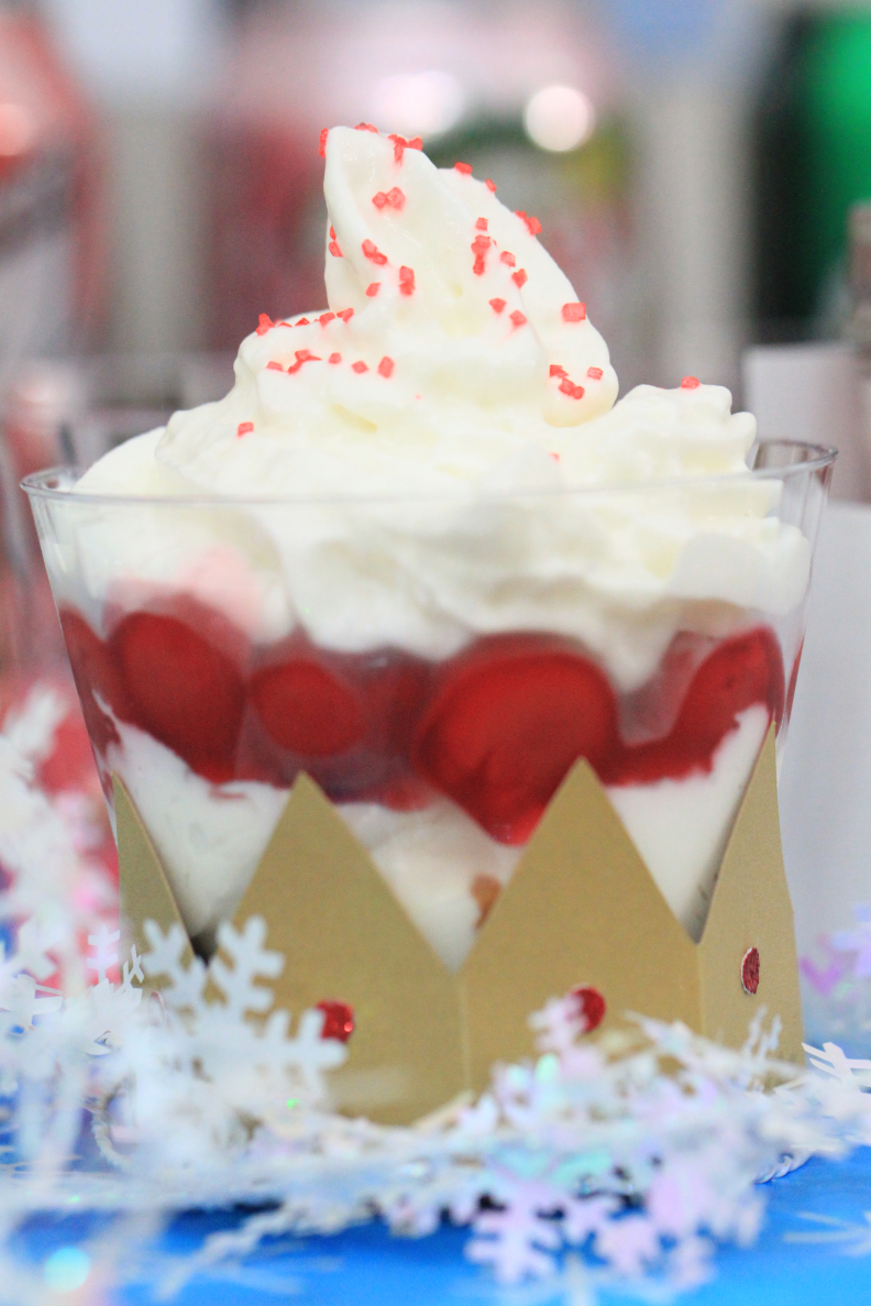 Cherry Chocolate Cheesecake Brownie In A Cup