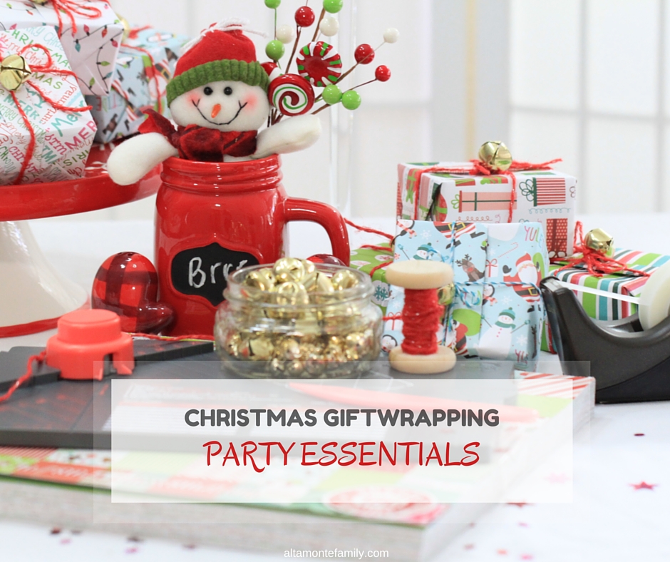 Christmas Giftwrapping Party with Gift Box Punch Board