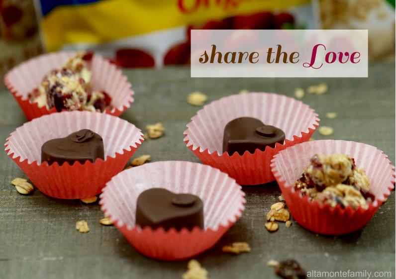 Chocolate Covered Cranberry Hearts and Snacks