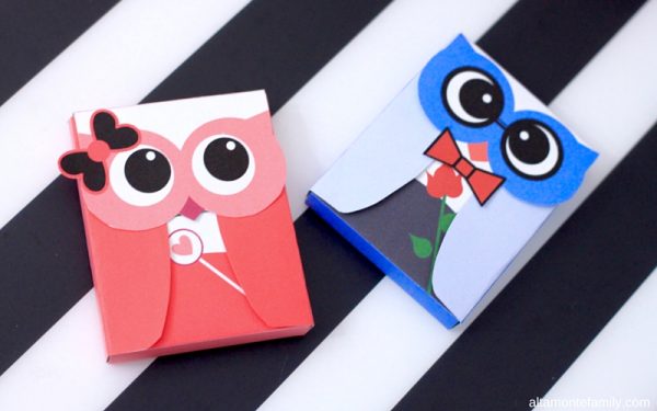 2 Free Printable Valentine's Day Owl Gum Wrappers