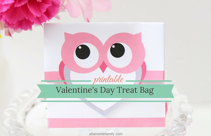 Free Printable Treat Bag for Valentine's Day
