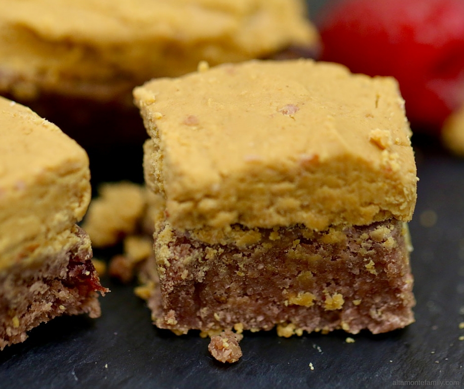 Raspberry Chia Peanut Butter Bars