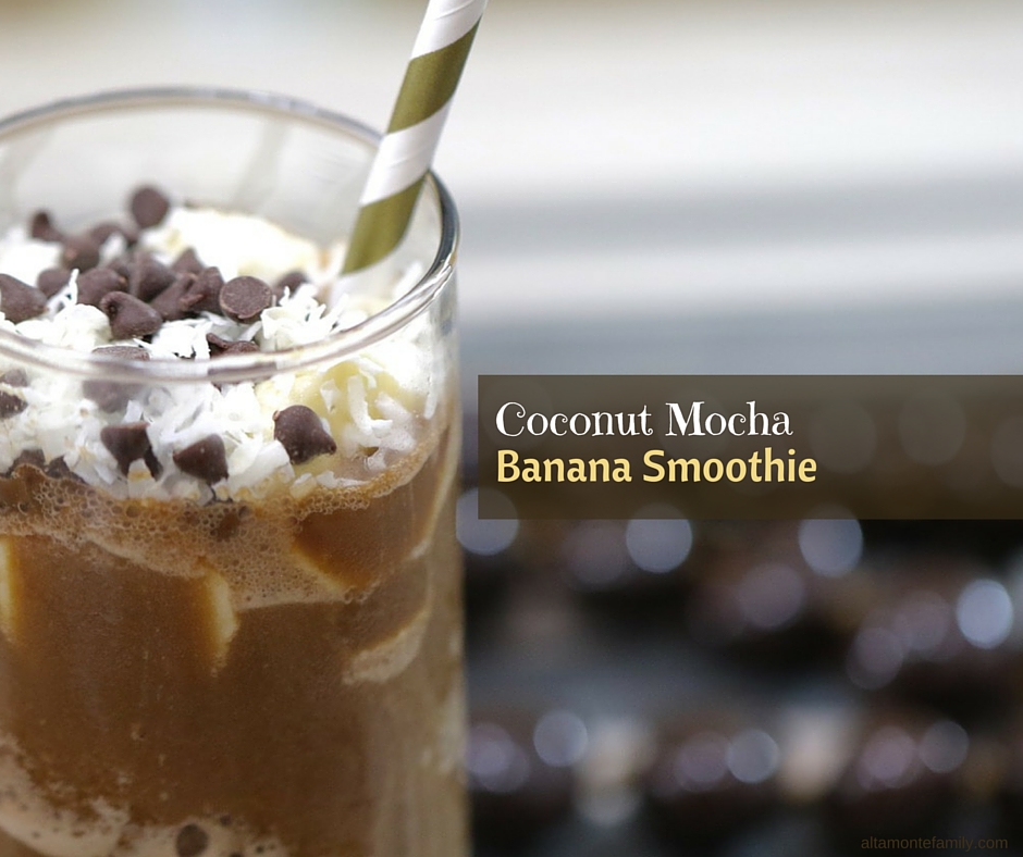 Coconut Mocha Banana Smoothie