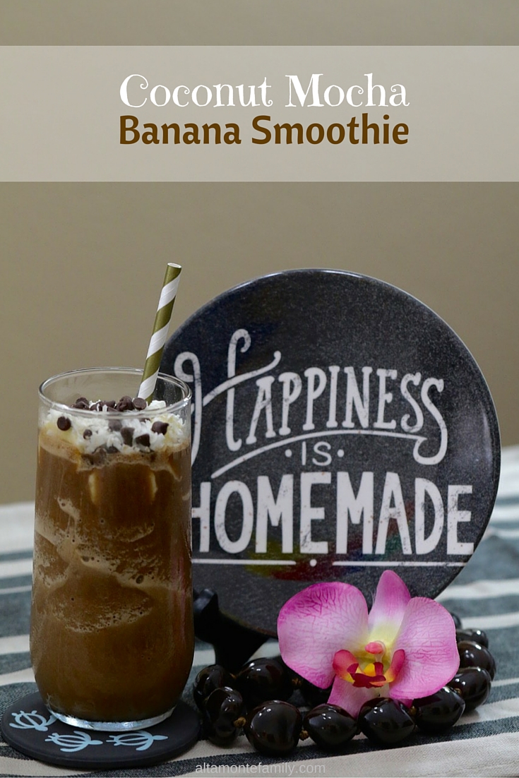 Coconut Mocha Banana Smoothie