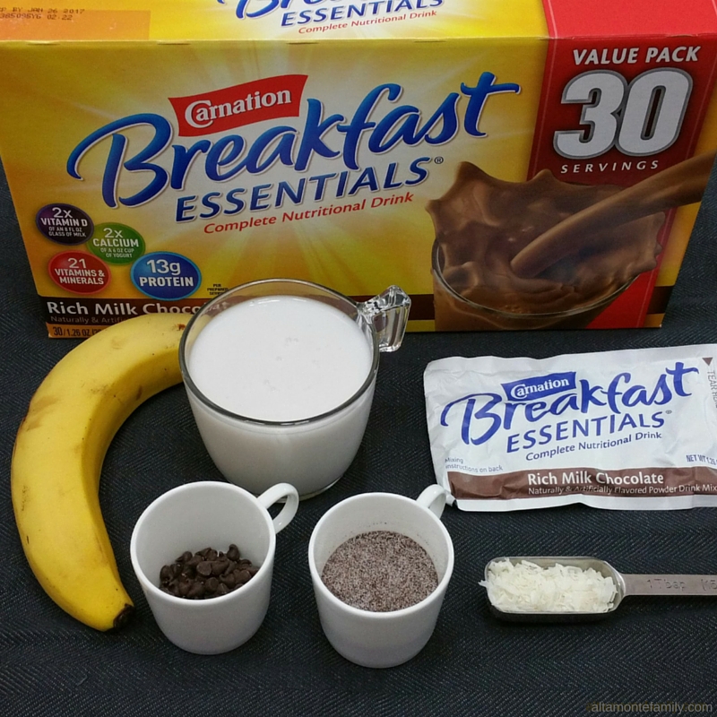 Coconut Mocha Banana Smoothie Ingredients