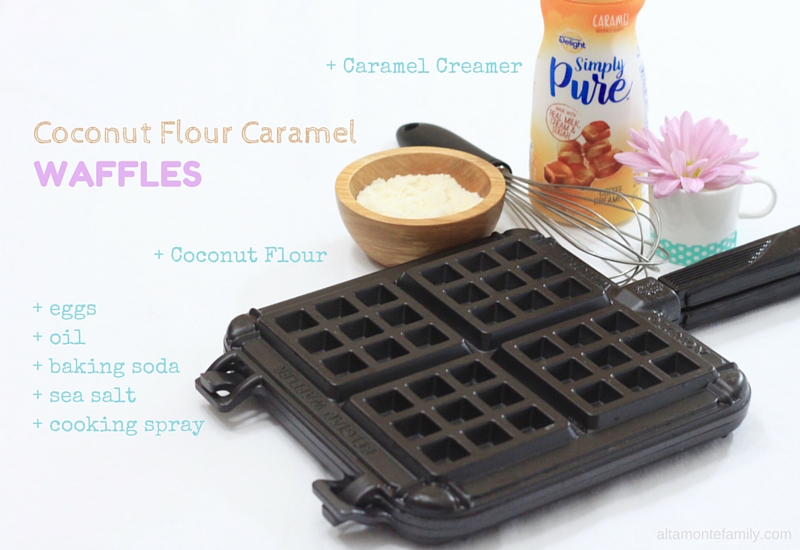 Coconut Flour Waffles Using Coffee Creamer