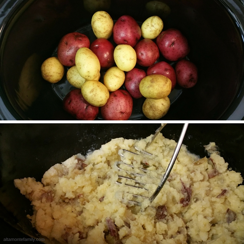 Skin-On Slow Cooked Mashed Potatoes