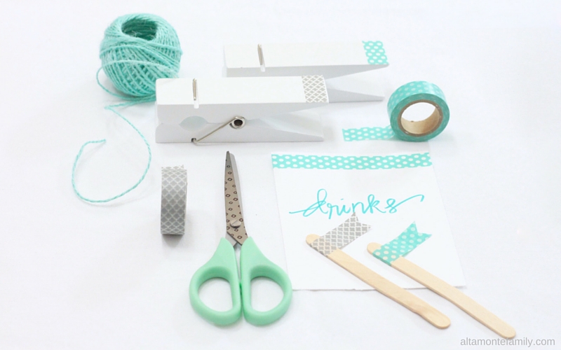 Washi Tape Party Decorations - Spring