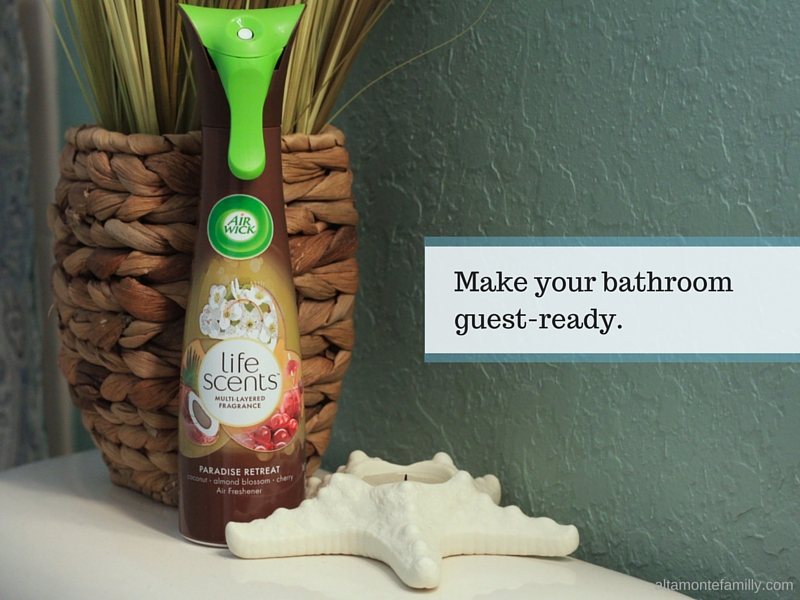 Entertaining Tip - Make your bathroom guest-ready