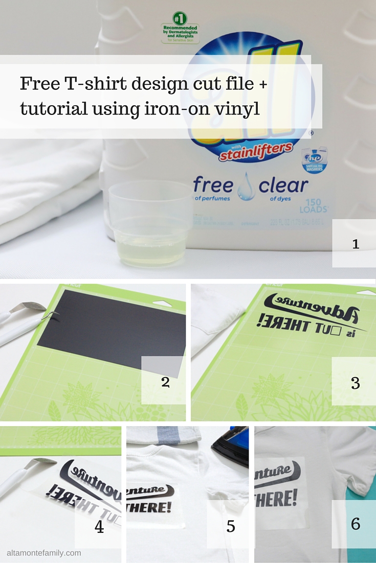 Cricut Explore Air Tutorial - Iron-On Vinyl - Free Cut File 