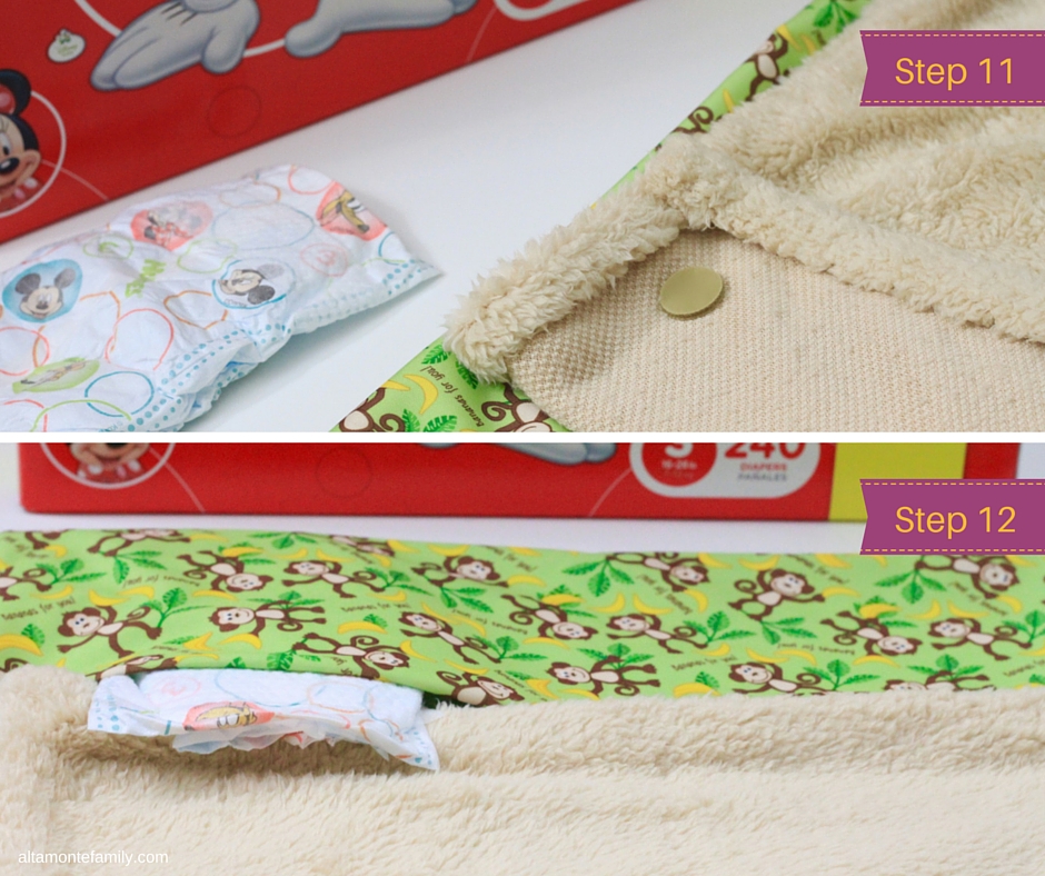 DIY No Sew Travel Clutch Babyville PUL Fabric