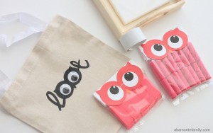 Free Printable Owl Bag Toppers - Pink