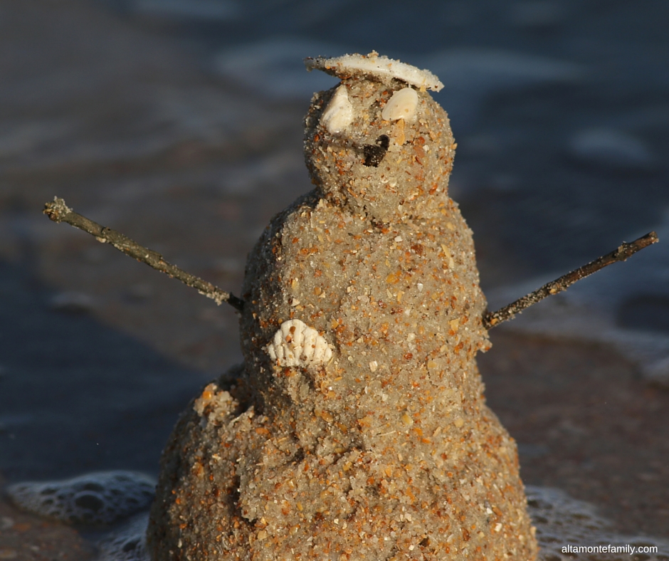 Hawaiian Snowman - Family Adventures in Flagler Beach Florida