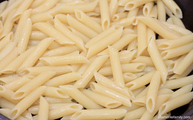 One Pan No Boil No Drain Penne Pasta