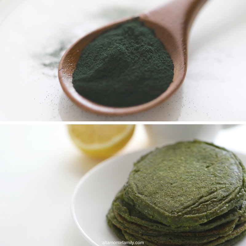 Spirulina Pancake Recipe - Green Protein Pancakes