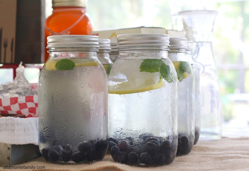 Blueberry Lemon Mint Infused Water - "Fresh From Florida"