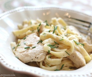 Creamy Chicken Fettuccini - Hungry Friday Feature - Altamonte Family