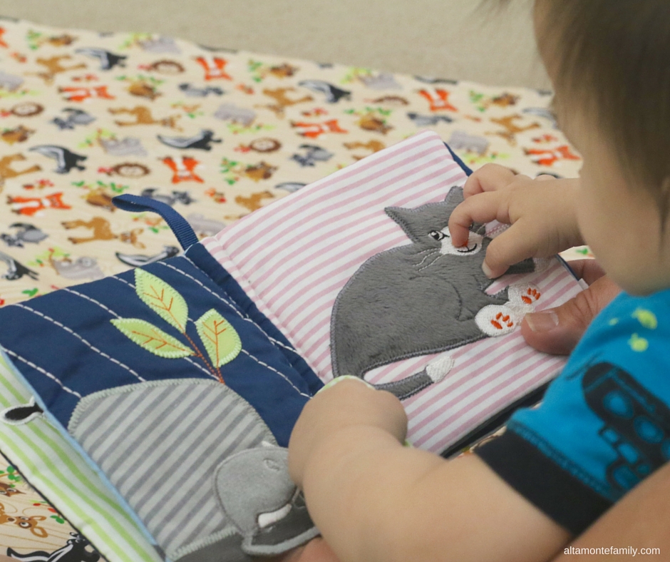 Dad reading with baby