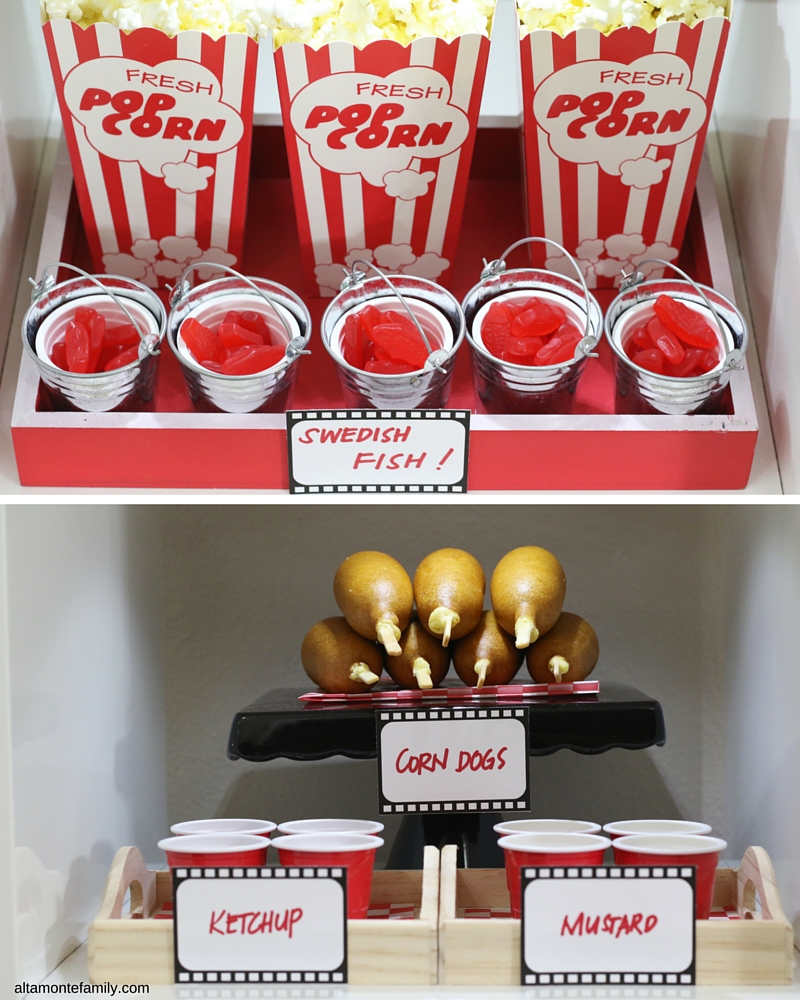 Movie Night Concession Stand Party Printable Kit