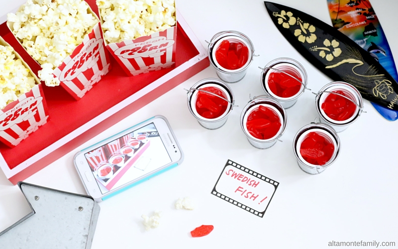 Family Movie Night Snack Ideas - Swedish Fish - Popcorn