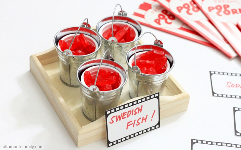 Free Printable Family Movie Night Place Cards - Film Strips