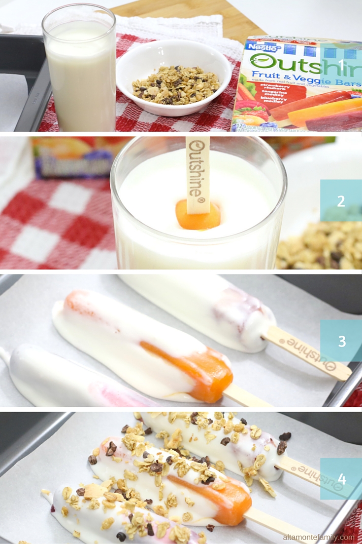 Fun Summer Snack Recipe Ideas - Yogurt-Dipped Fruit And Veggie Bars