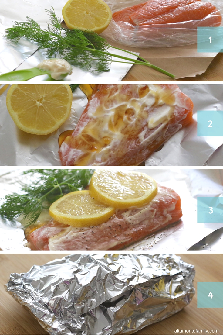 Grilled Honey Salmon - Foil Packet