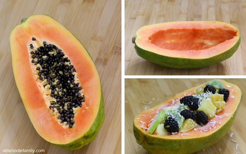 Papaya Fruit Bowl