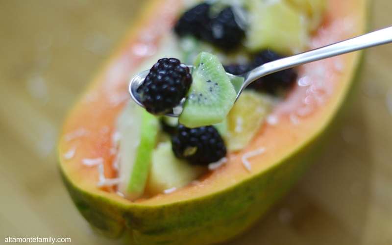 Refreshing Papaya Boat