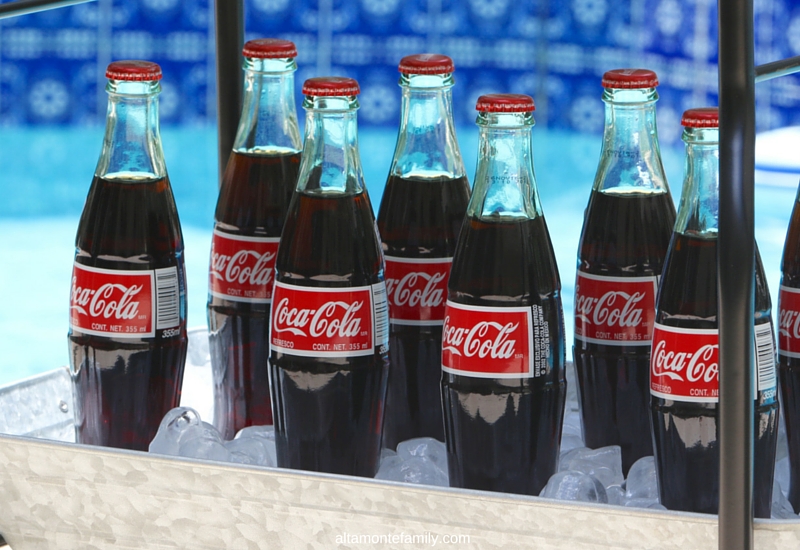 Coca Cola De Mexico Bottles for Pool Party