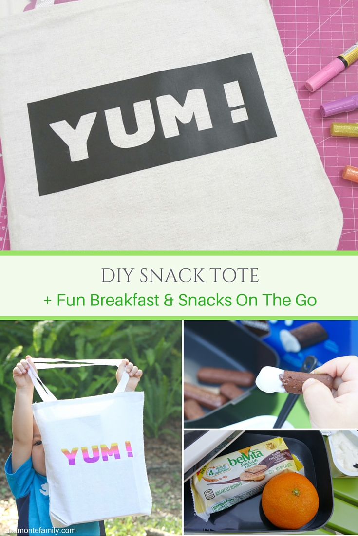 DIY Snack Tote Tutorial - Breakfast and Snack Ideas On The Go