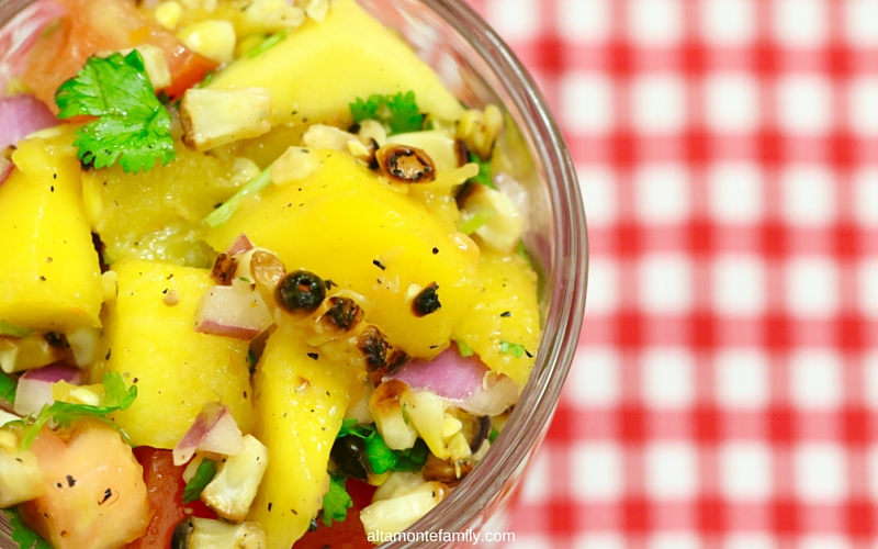 Grilled Sweet Corn and Mango Salsa