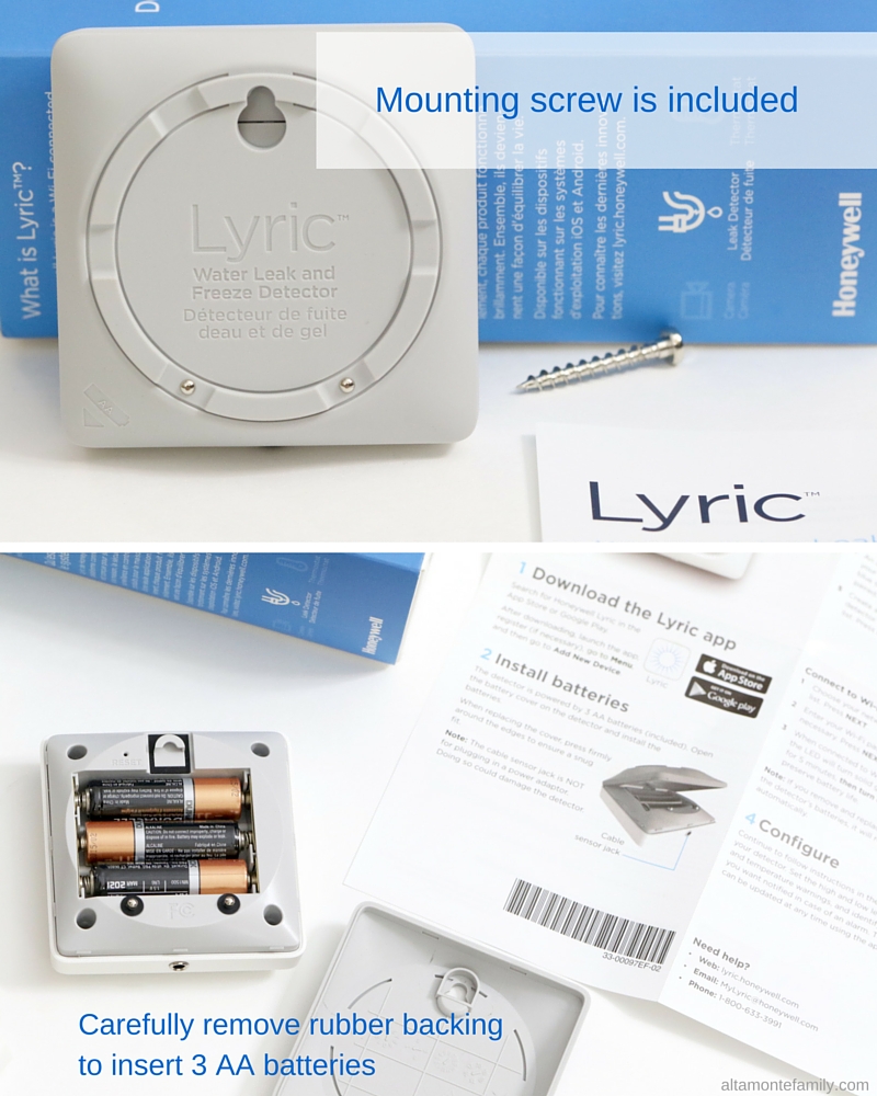 How To Install Lyric Wi-Fi Water Leak And Freeze Detector by Honeywell