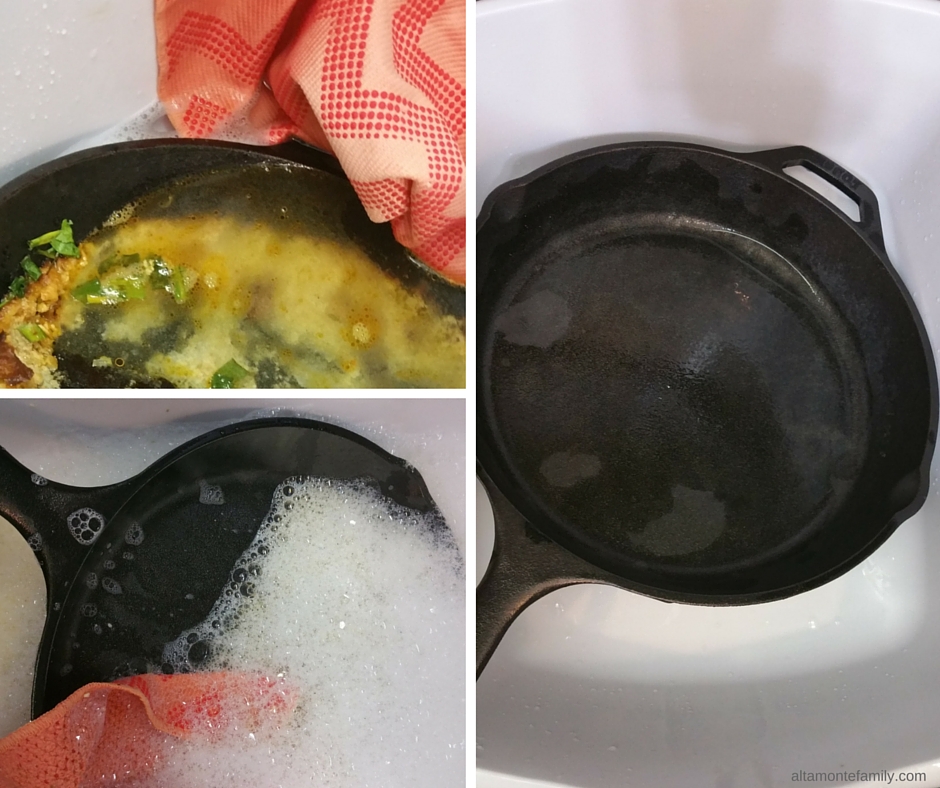 How to wash a cast iron skillet