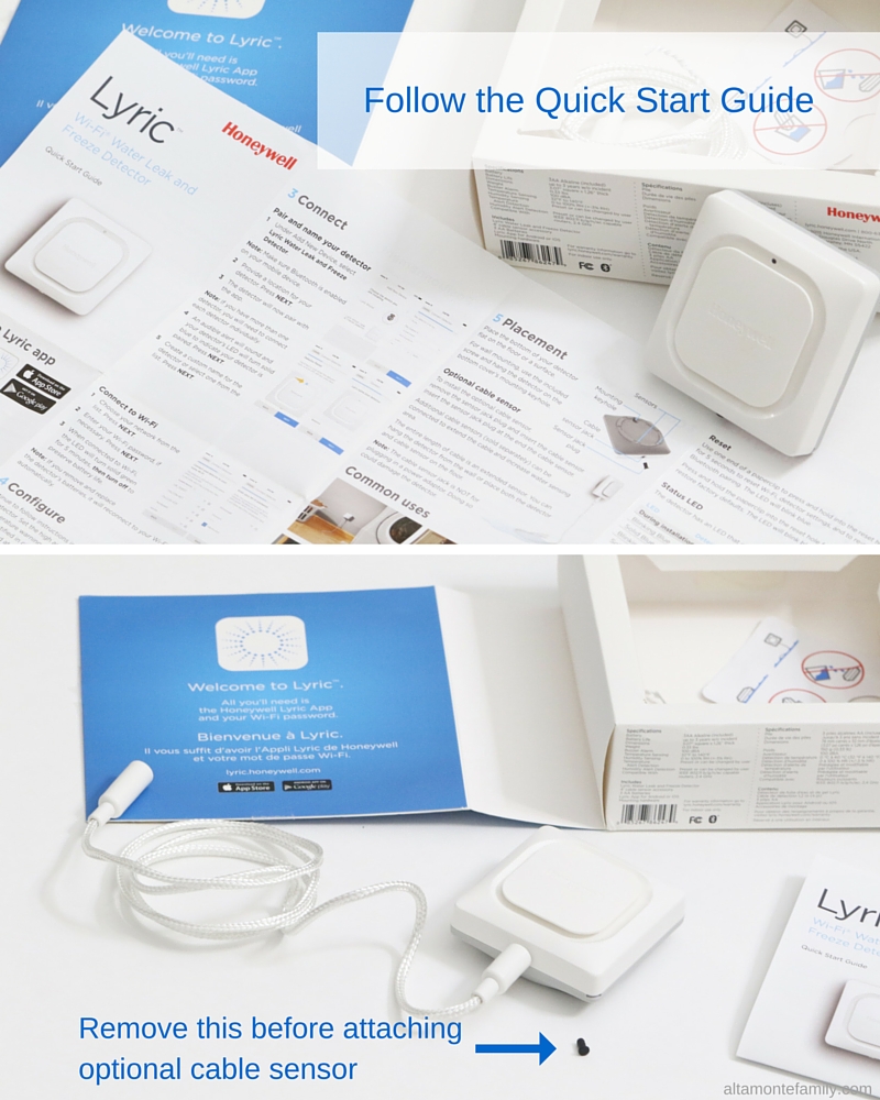 Lyric Wi-Fi Water Leak and Freeze Detector Installation