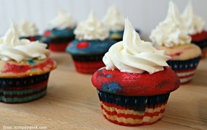Red White and Blue Firecracker Cupcakes - Hungry Friday Featured Recipe
